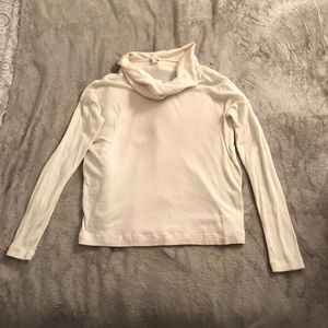 GAP Cream Waffle Cowl Neck